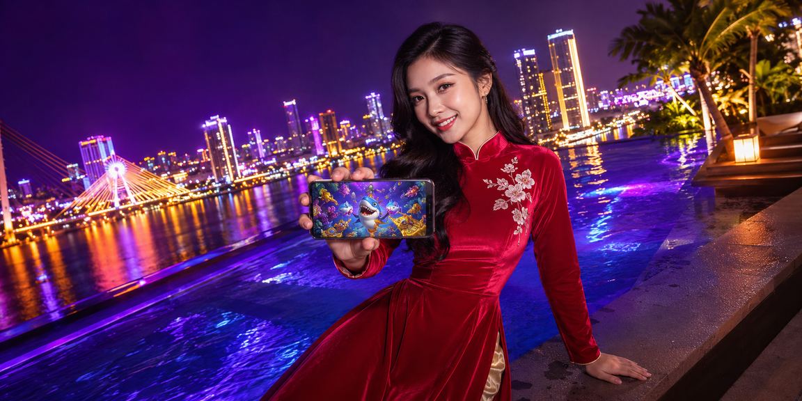 Người chơi bắn cá trực tuyến tại Đà Nẵng mặc áo dài truyền thống