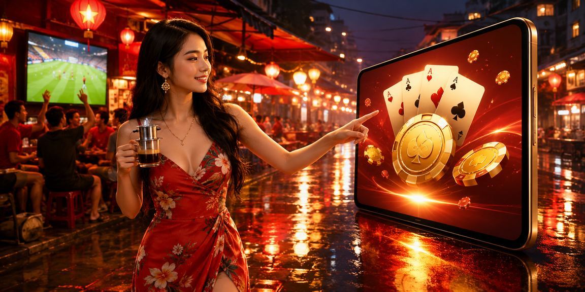 Người chơi tại Hà Nội thưởng thức không khí bài baccarat cao cấp kết hợp cà phê Việt Nam