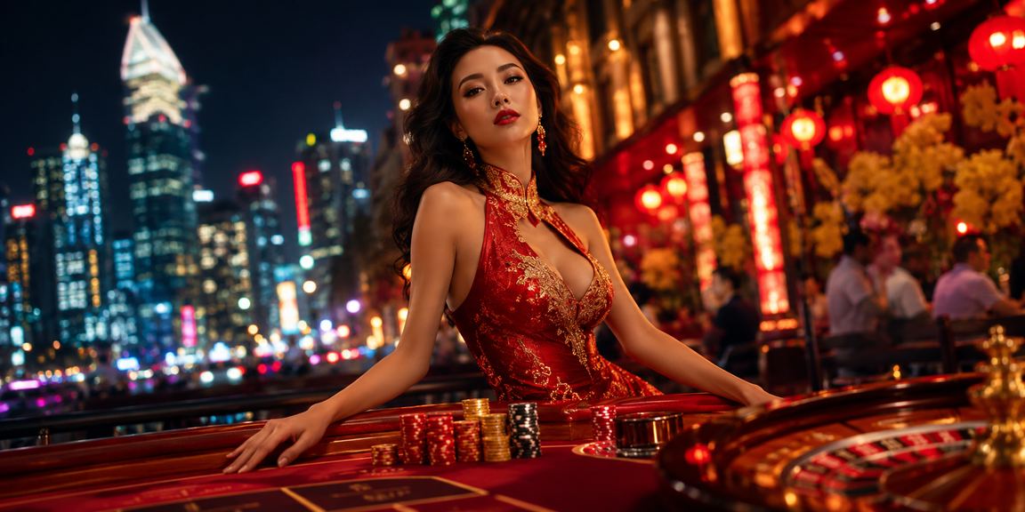 Khung cảnh về đêm TP. Hồ Chí Minh với ánh đèn neon, gợi không khí cược thể thao sôi động